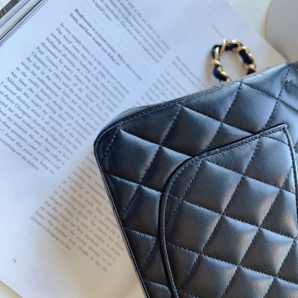 Chanel Lambskin Classic Small Double Flap Bag Black - Picture 3 of 13